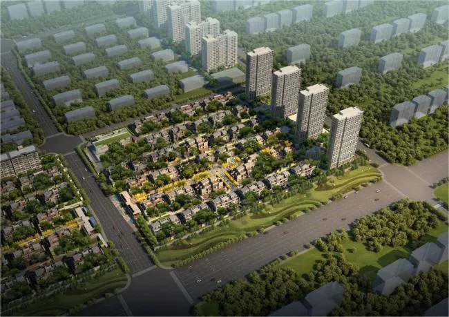 Sketchup住宅模型|多层住宅，居住建筑，现代风格，联排