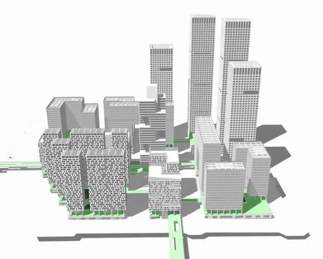 Sketchup办公模型|高层办公楼，写字楼，酒店，现代风格