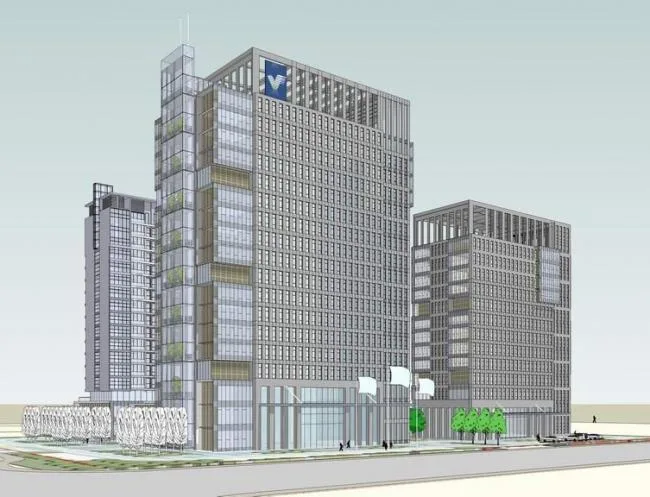 Sketchup办公模型|高层办公楼，现代风格