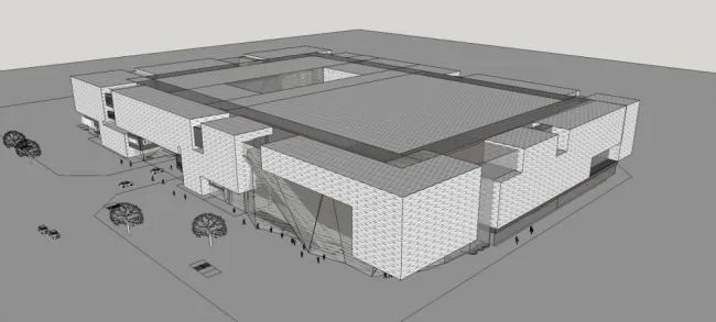 Sketchup商业模型|多层商场，商业建筑，现代风格，大型商厦