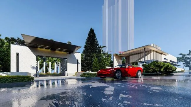 Sketchup商业模型|示范区，现代风格，商业建筑