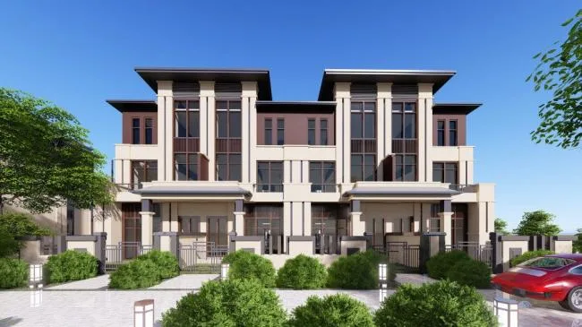 Sketchup住宅模型|住宅小区，现代风格，居住建筑