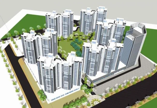 Sketchup住宅模型|高层住宅，小区，居住建筑，现代风格