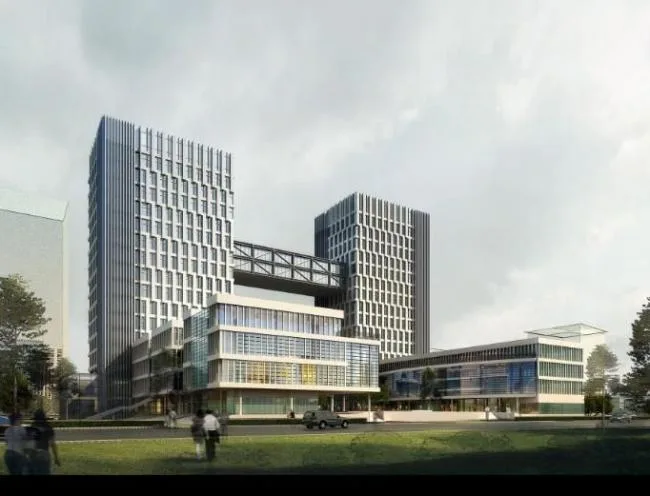 Sketchup办公模型|淮安政府办公新大楼，高层行政写字楼，现代风格