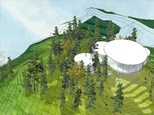 Sketchup商业模型|展示中心，现代风格，商业建筑