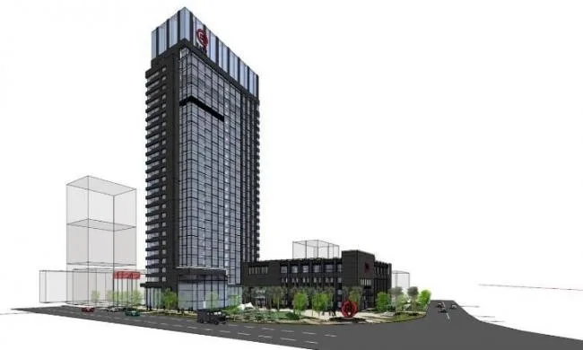 Sketchup办公模型|湖州市商业银行，高层办公写字楼，现代风格