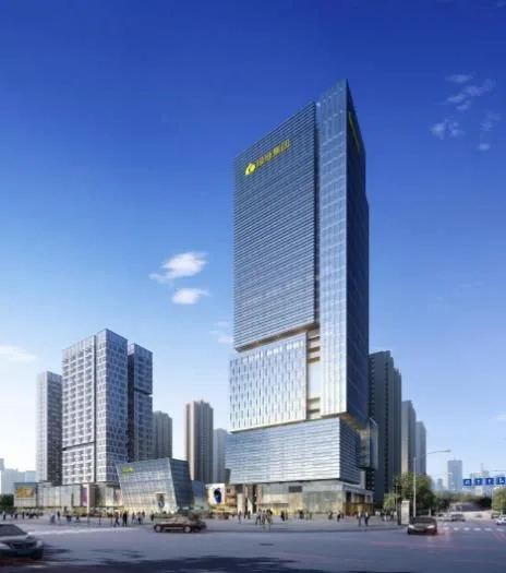 Sketchup办公模型|绿地，总体，高层办公写字楼，现代风格