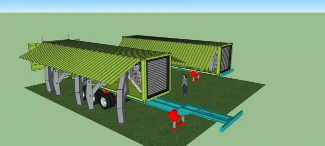 Sketchup住宅模型|集装箱式住宅，居住建筑，单层，现代风格
