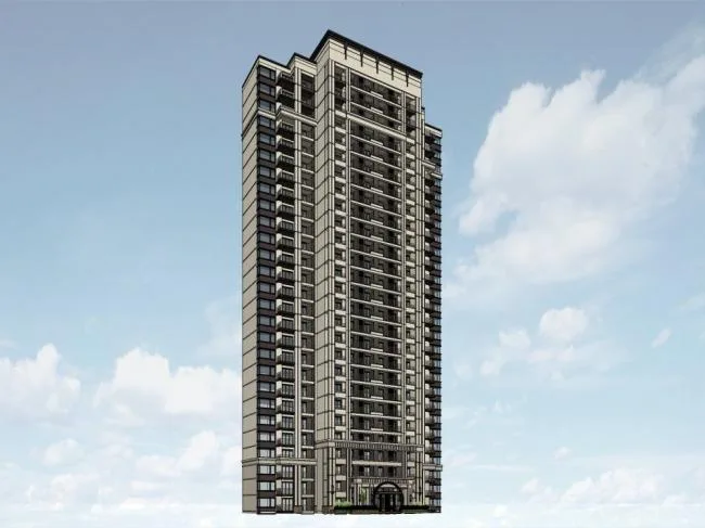 Sketchup住宅模型|高层住宅，现代风格，居住建筑
