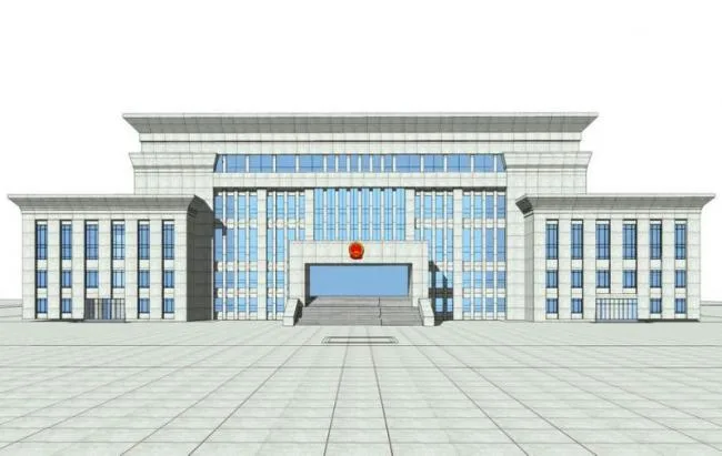 Sketchup办公模型|多层行政办公楼，简欧式风格
