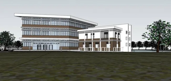 Sketchup商业模型|多层会所，商业建筑，现代风格