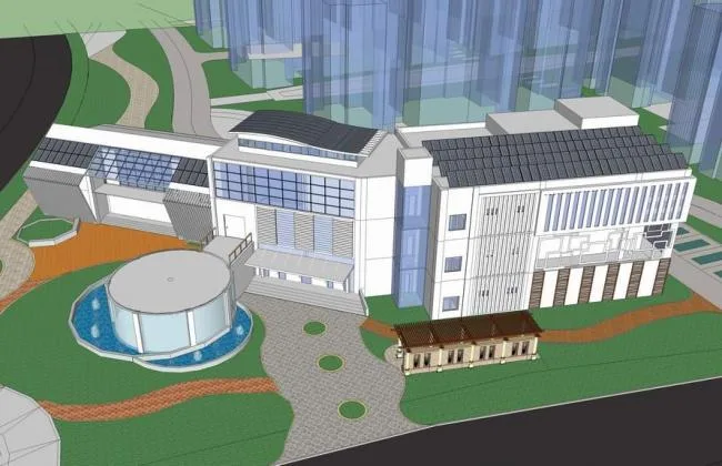 Sketchup商业模型|多层会所，客栈，中式风格，商业建筑