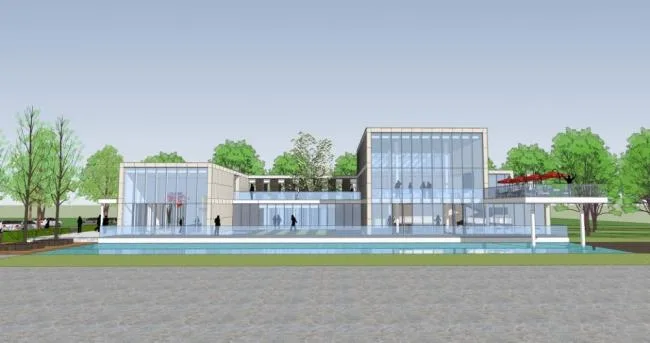 Sketchup商业模型|多层售楼处，现代风格，会所，商业建筑
