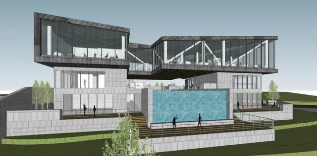 Sketchup商业模型|梅溪湖国际会所，多层商业，现代风格