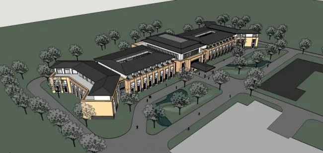 Sketchup商业模型|多层会所，草原风格，商业建筑