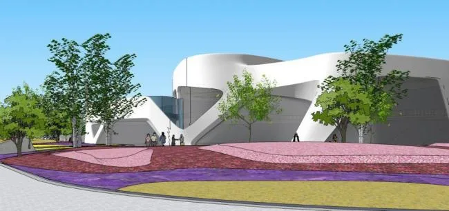 Sketchup商业模型|多层售楼处，现代风格，商业建筑
