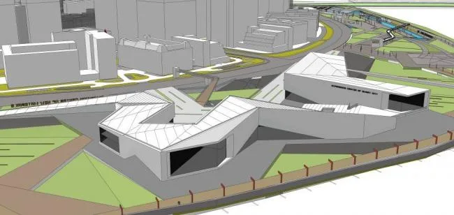 Sketchup商业模型|多层商业建筑，现代风格