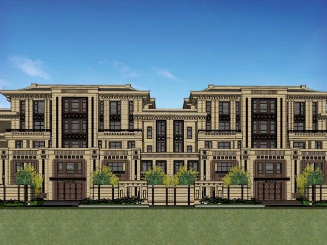 Sketchup住宅模型|多层住宅，花园洋房，居住建筑，古典风格