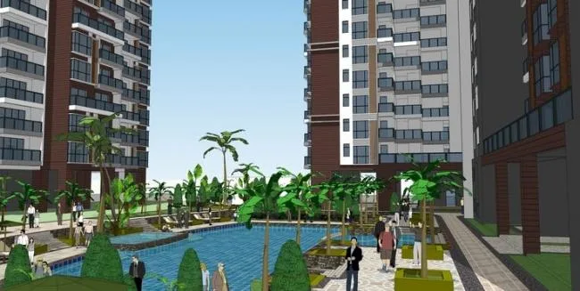 Sketchup住宅模型|高层商住楼，住宅小区，居住建筑，现代风格