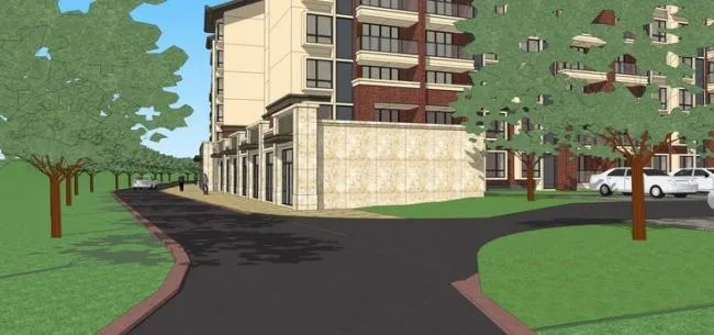 Sketchup住宅模型|多层住宅小区，景观设计，欧式风格，居住建筑