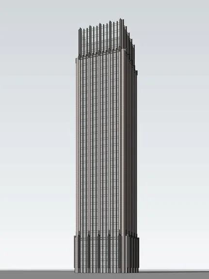 Sketchup办公模型|高层办公楼，现代风格