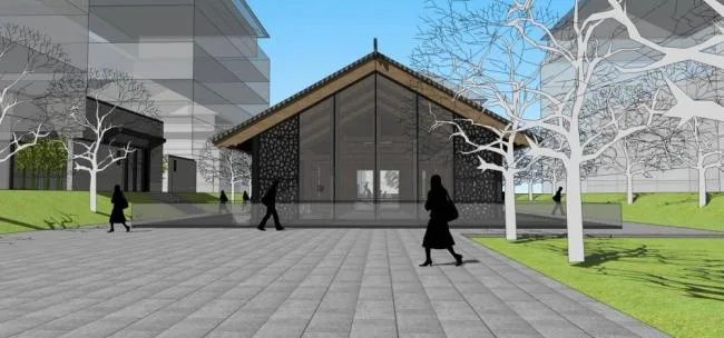 Sketchup商业模型|多层商业会所，中式风格