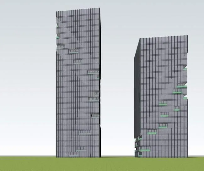 Sketchup办公模型|高层办公楼，现代风格