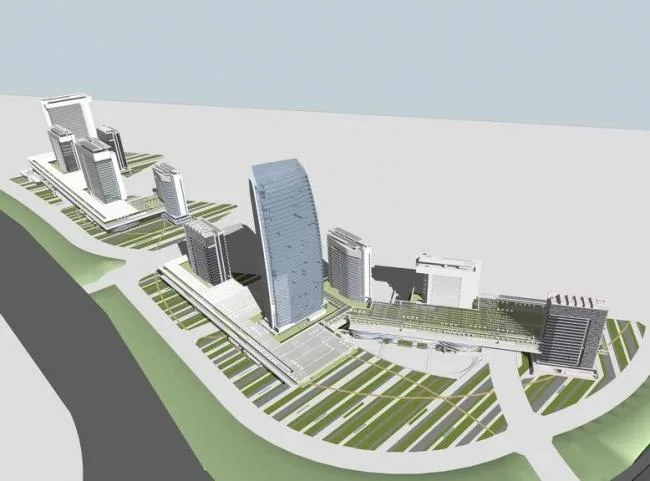 Sketchup办公模型|高层办公楼，软件园科技园，现代风格