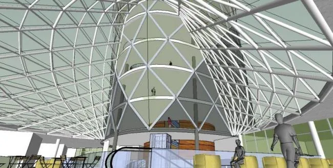 Sketchup办公模型|高层办公楼，现代风格