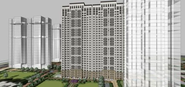 Sketchup住宅模型|高层住宅小区，居住建筑，现代风格