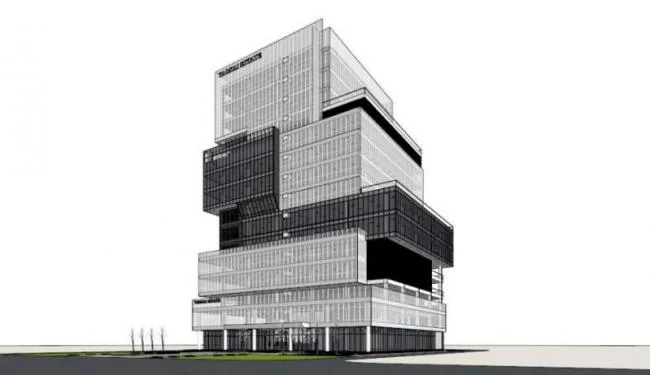 Sketchup办公模型|高层办公楼，现代风格