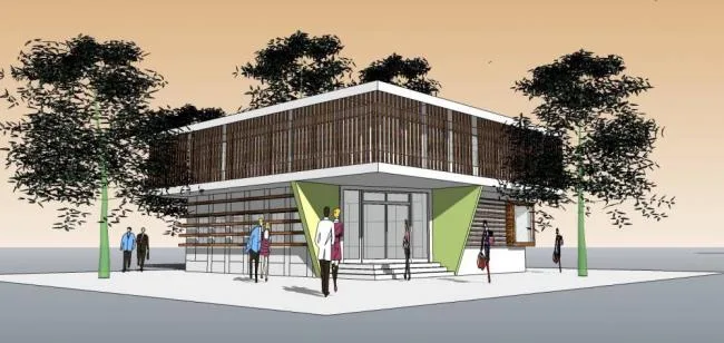 Sketchup商业模型|多层商业会馆，现代风格