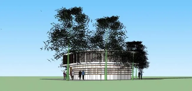 Sketchup商业模型|多层商业会馆，现代风格