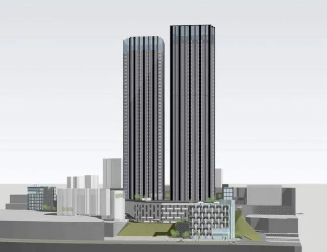 Sketchup住宅模型|高层住宅，现代风格，居住建筑
