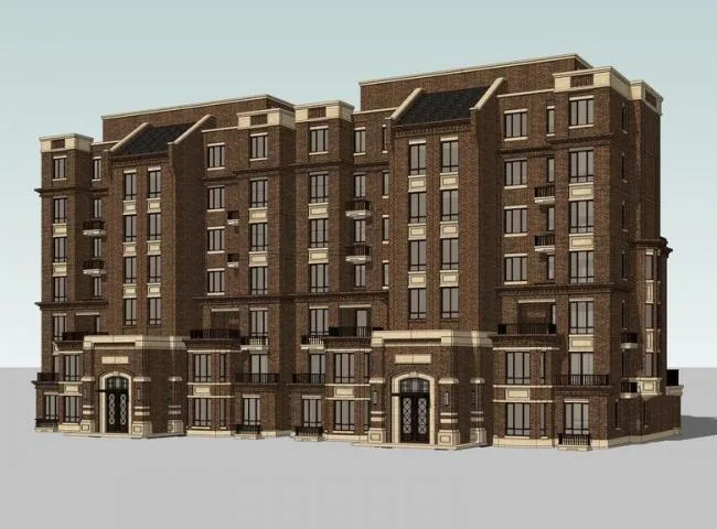 Sketchup住宅模型|多层住宅，居住建筑，英式风格，古典风格