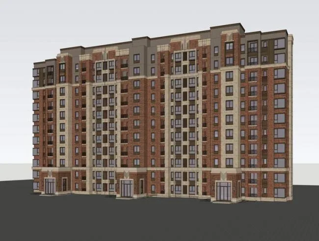 Sketchup住宅模型|小高层住宅，古典风格，英式风格，居住建筑