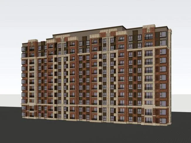 Sketchup住宅模型|小高层住宅，古典风格，英式风格，居住建筑