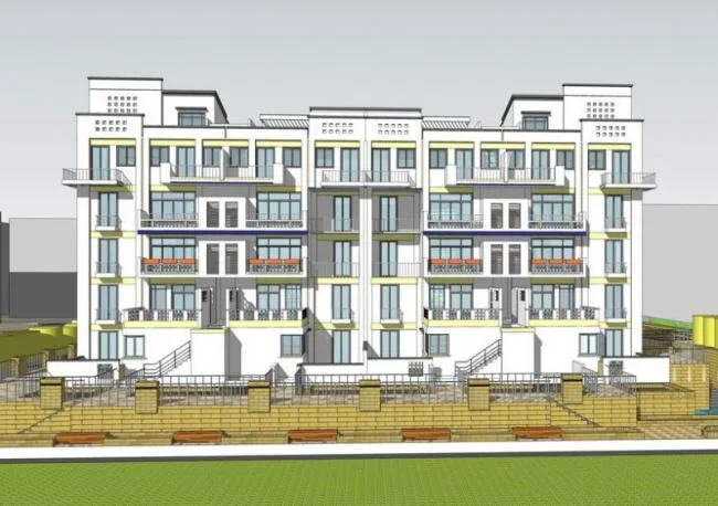 Sketchup住宅模型|多层住宅，居住建筑，新中式风格