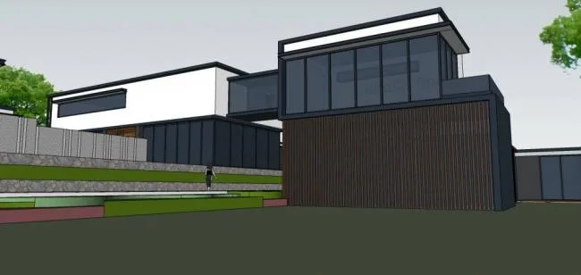 Sketchup商业模型|多层商业会所，现代风格