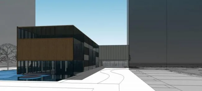 Sketchup商业模型|多层会所，商业建筑，现代风格