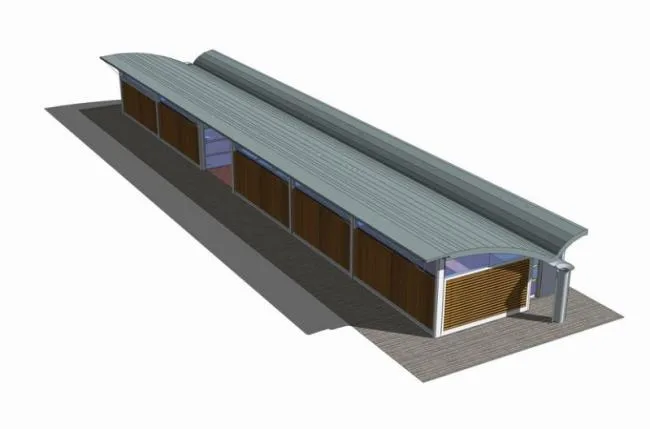 Sketchup住宅模型|多层玛格尼住宅，居住建筑，现代风格