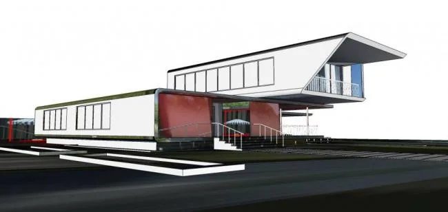 Sketchup商业模型|多层会所，商业建筑，现代风格