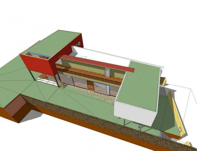 Sketchup住宅模型|多层住宅，居住建筑，现代风格，大师Villa Dall