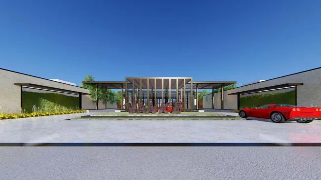 Sketchup商业模型|多层售楼处，现代风格，商业建筑