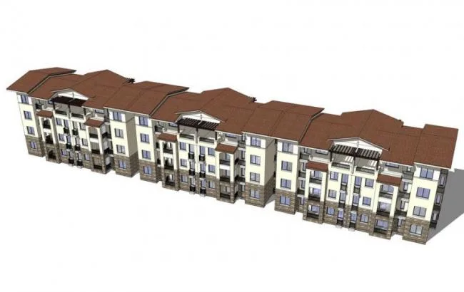 Sketchup住宅模型|多层住宅，联排住宅，居住建筑，西班牙风格，古典风格