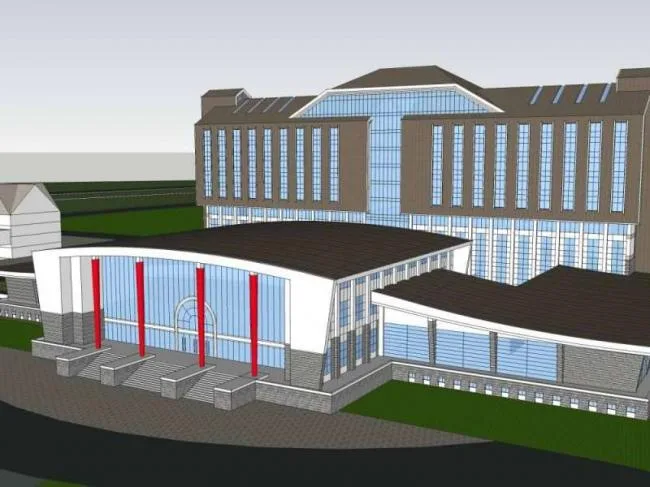 Sketchup办公模型|政府办公建筑，高层办公楼，古典风格