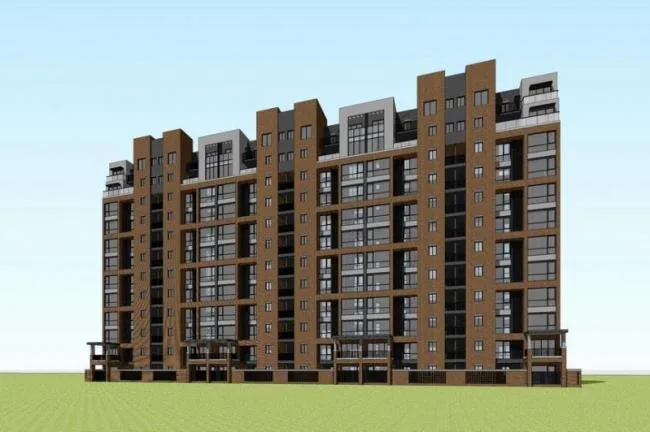 Sketchup住宅模型|小高层住宅，现代风格，居住建筑