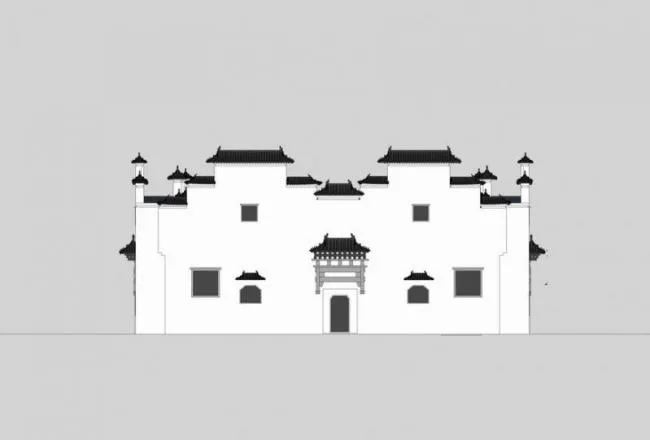 Sketchup住宅模型|多层合院，中式风格