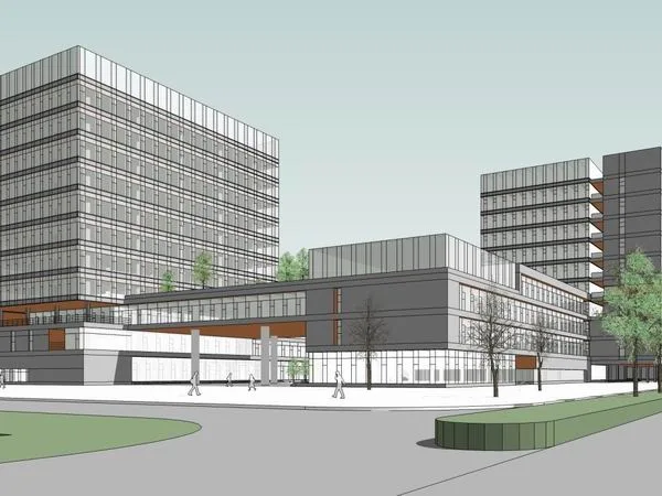 Sketchup办公模型|高层办公楼，现代风格