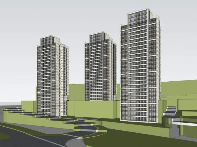 Sketchup住宅模型|高层住宅，现代风格，居住建筑
